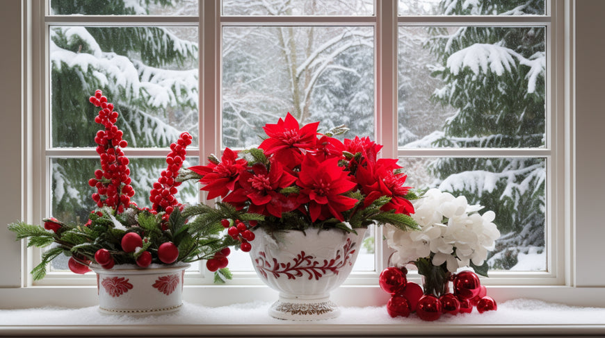Festive Christmas Floral Arrangement by Tooka Florist