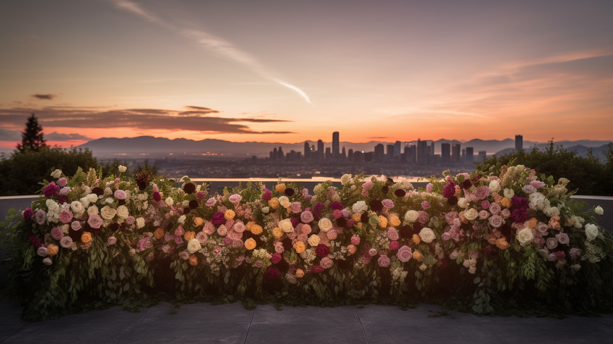 Beautifully curated personalized floral tribute