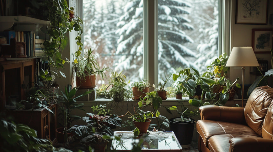 Indoor plants flourishing in winter with proper care