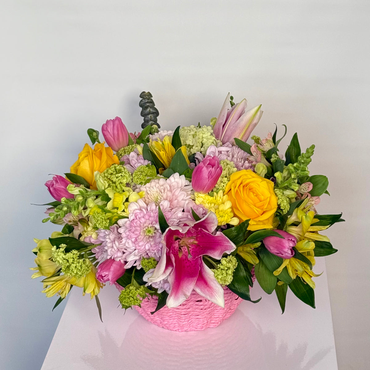 Spring Festival Basket by Tooka Florist – Luxury Flowers Serving North, West & Greater Vancouver