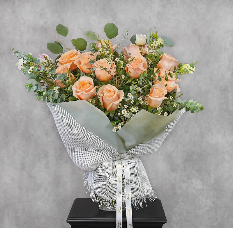 Boho Style Dozen Roses by Tooka Florist – Luxury Flowers Serving North, West & Greater Vancouver