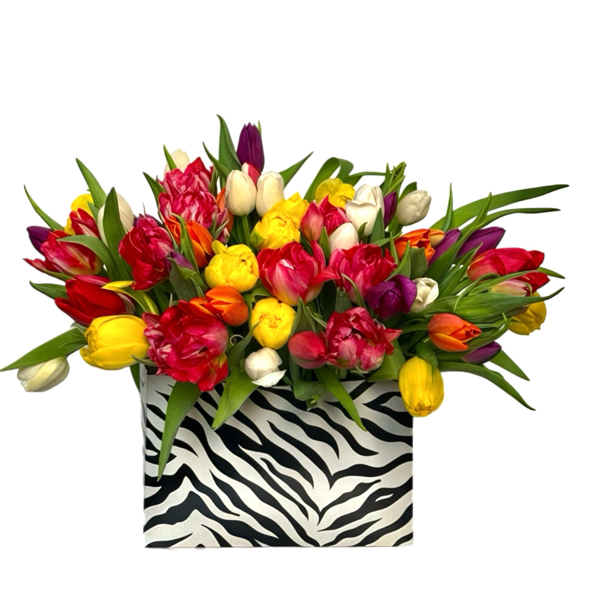 Designer Mixed Tulip Box by Tooka Florist – Luxury Flowers Serving North, West & Greater Vancouver