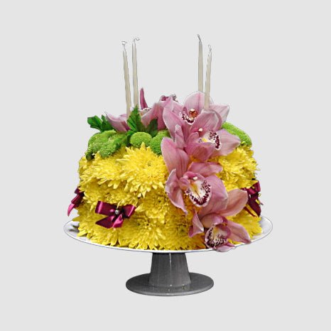 Flower Cake by Tooka Florist – Luxury Flowers Serving North, West & Greater Vancouver