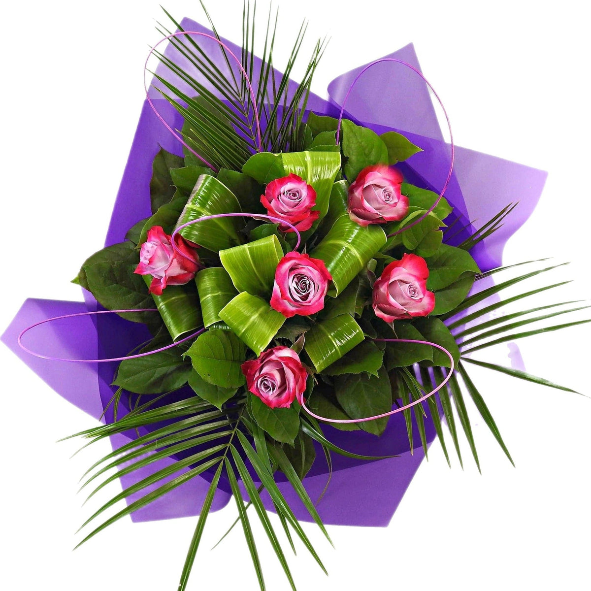 Half a Dozen Roses Classic round by Tooka Florist – Luxury Flowers Serving North, West & Greater Vancouver