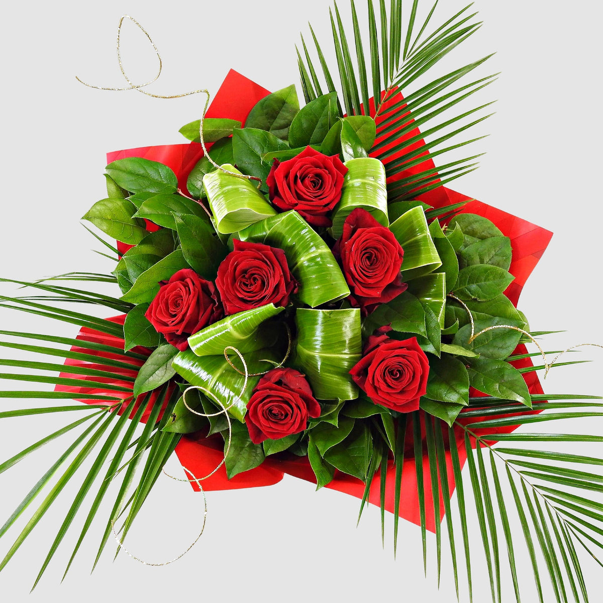 Half Dozen Red by Tooka Florist – Luxury Flowers Serving North, West & Greater Vancouver