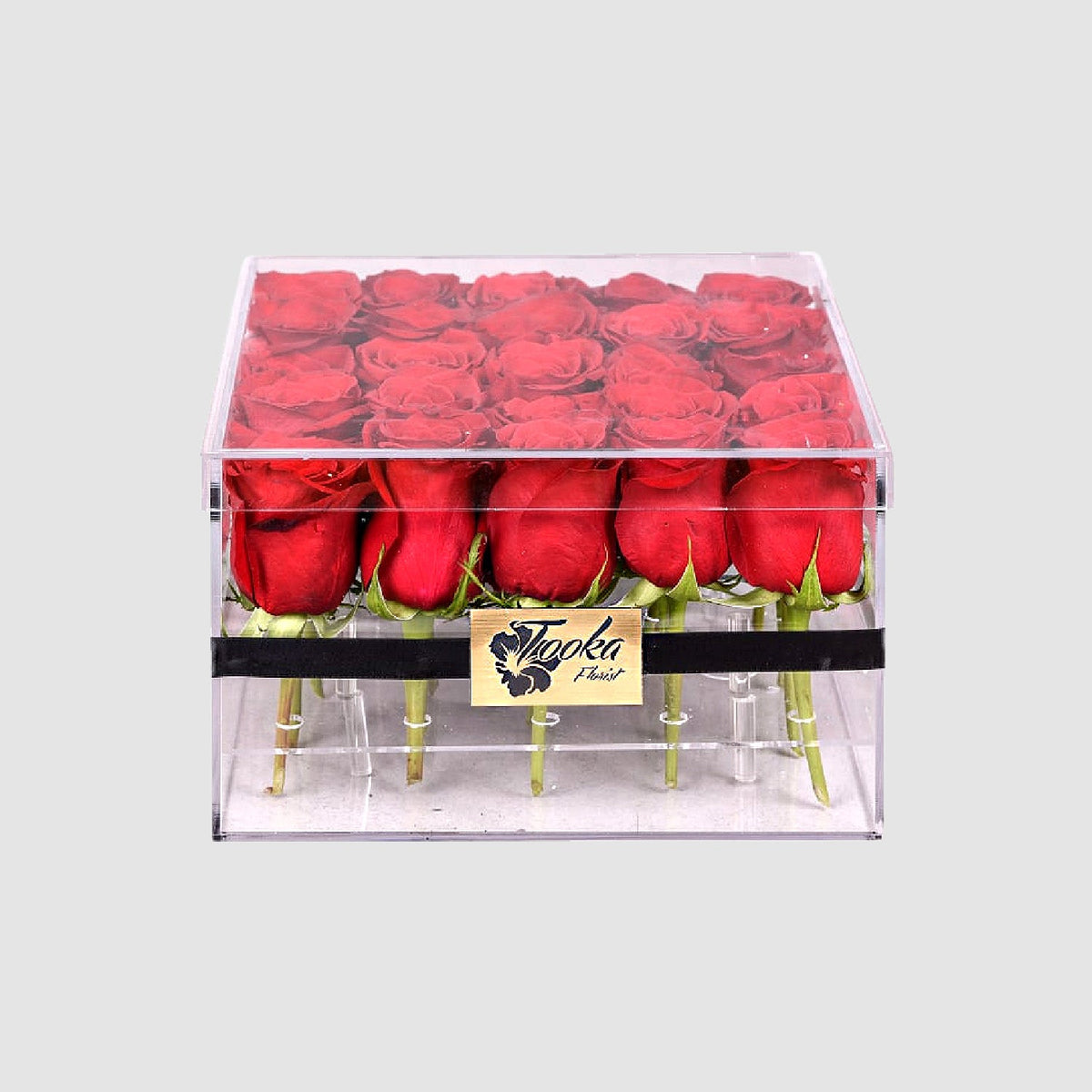 Luxury Red Rose Acrylic Box by Tooka Florist – Luxury Flowers Serving North, West & Greater Vancouver