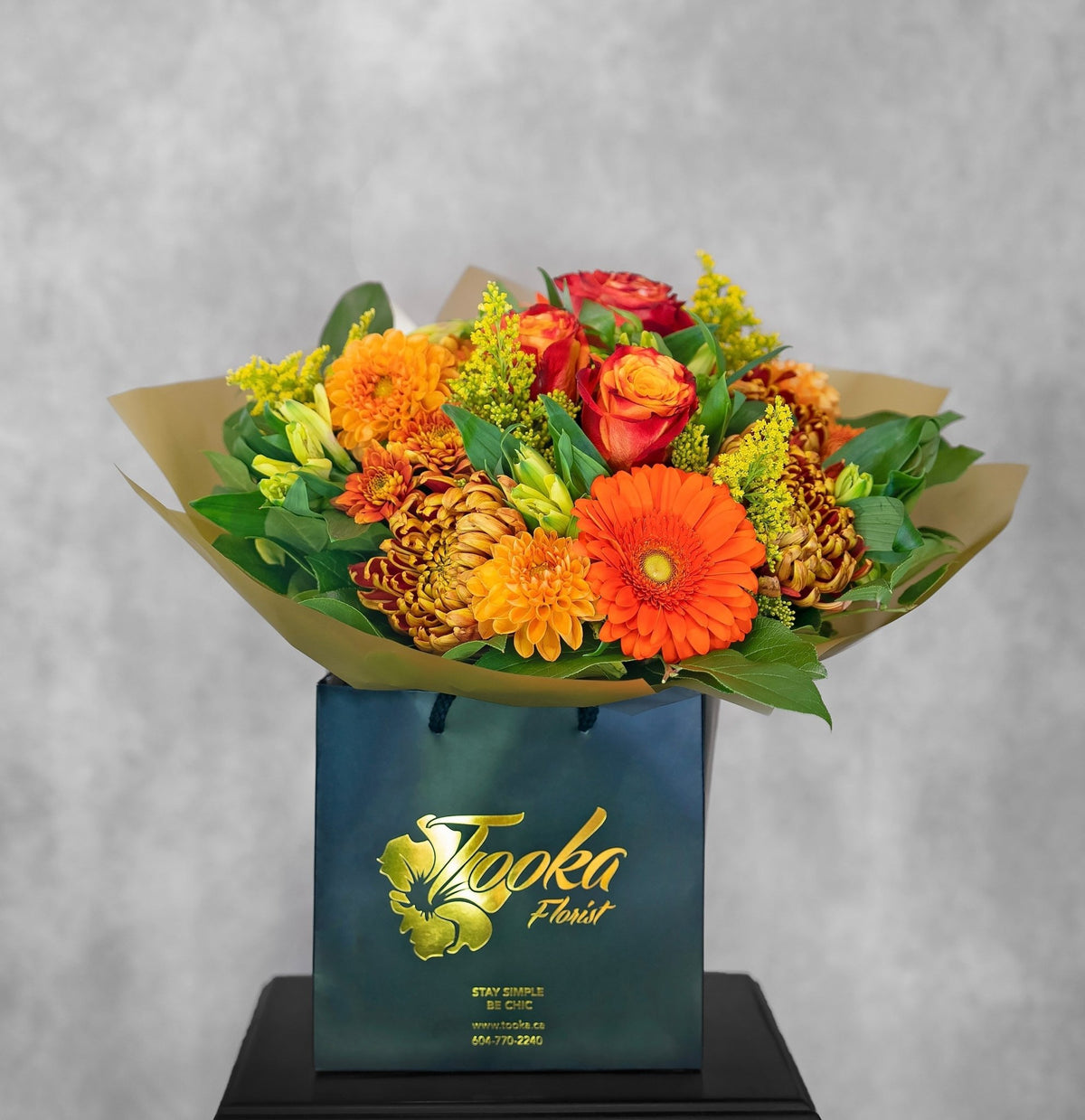 Orange Water - Wrap by Tooka Florist – Luxury Flowers Serving North, West & Greater Vancouver