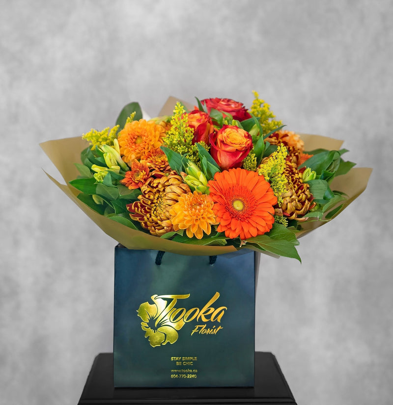Orange Water - Wrap by Tooka Florist – Luxury Flowers Serving North, West & Greater Vancouver