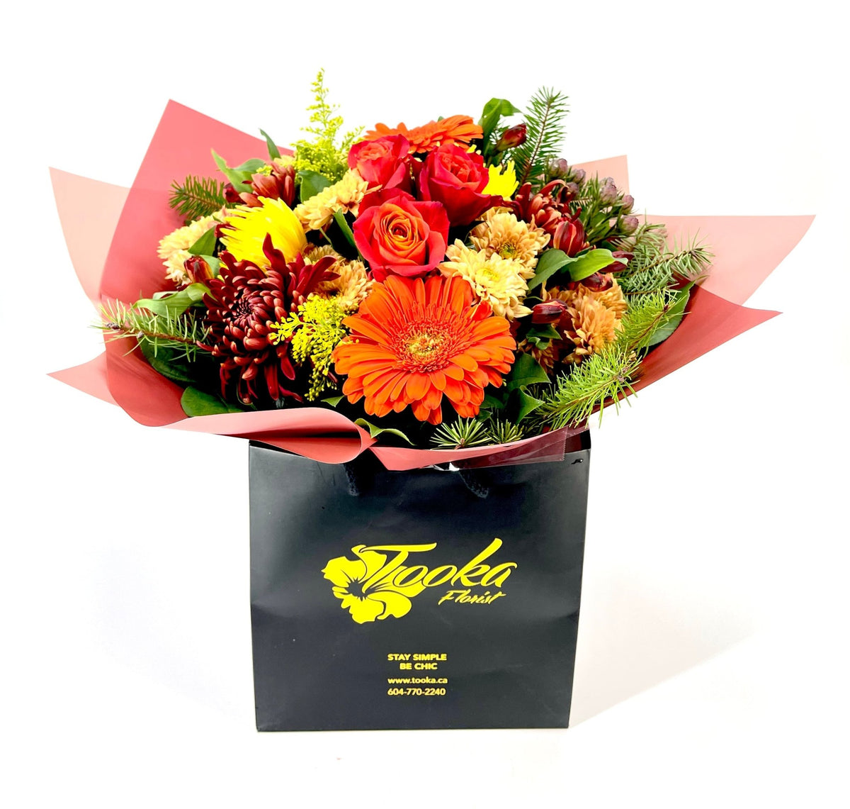 Orange Water - Wrap by Tooka Florist – Luxury Flowers Serving North, West & Greater Vancouver