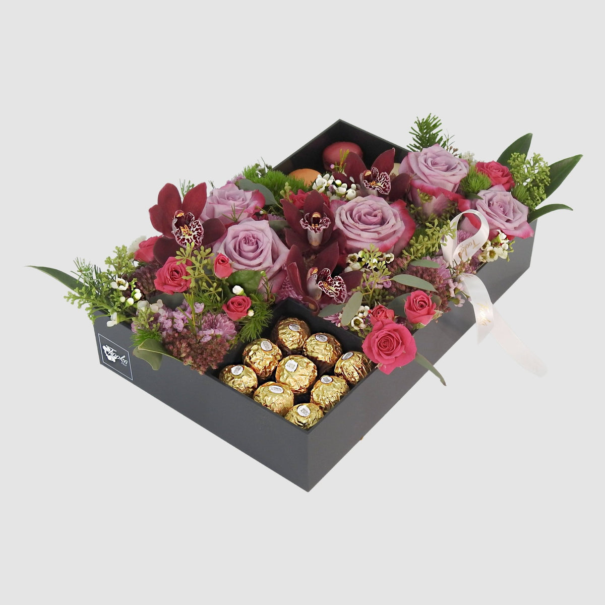 Purple Gift Box by Tooka Florist – Luxury Flowers Serving North, West & Greater Vancouver