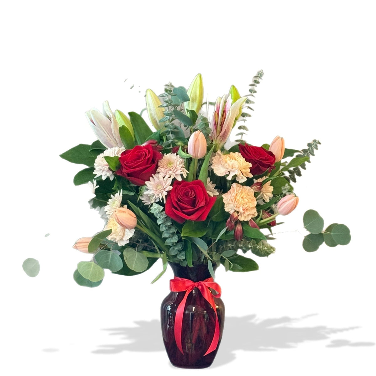 Red Punch by Tooka Florist – Luxury Flowers Serving North, West & Greater Vancouver