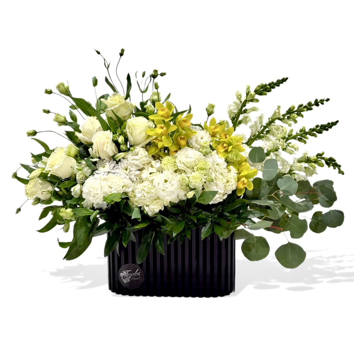White Bloom Box by Tooka Florist – Luxury Flowers Serving North, West & Greater Vancouver