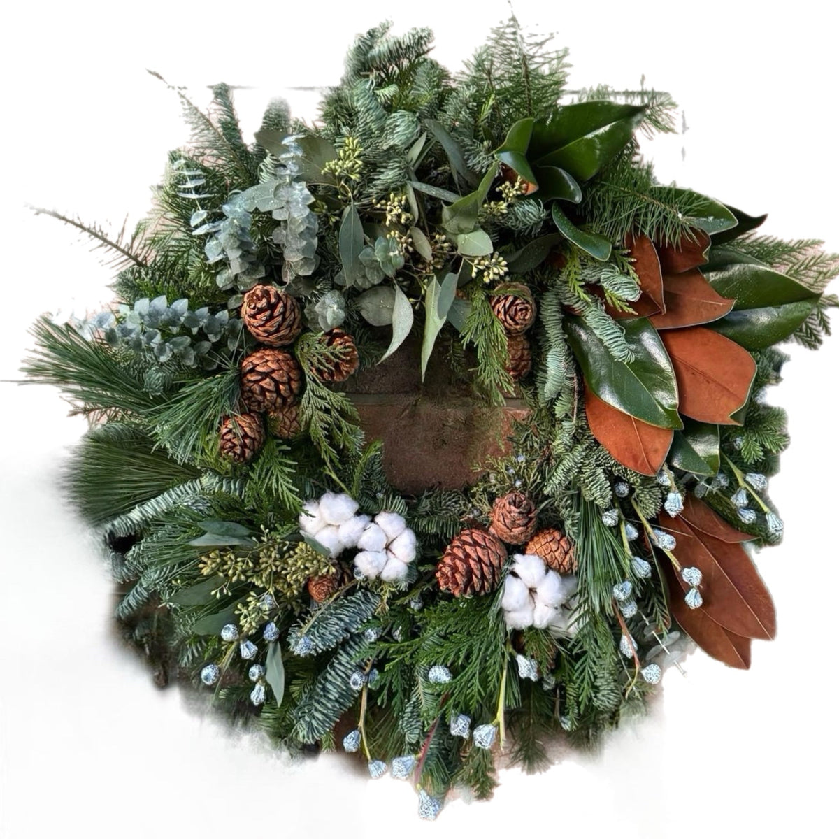 Winter Woodland Wreath by Tooka Florist – Luxury Flowers Serving North, West & Greater Vancouver