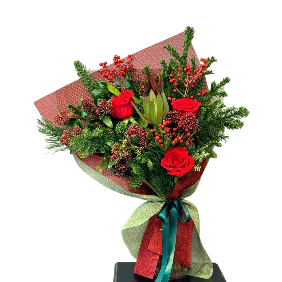 Wonderful Christmas Bouquet by Tooka Florist – Luxury Flowers Serving North, West & Greater Vancouver
