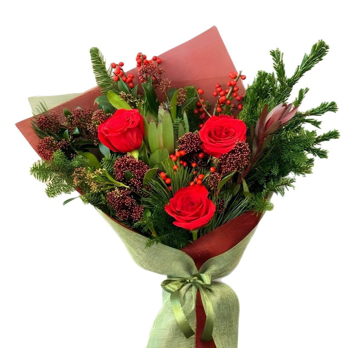 Wonderful Christmas Bouquet by Tooka Florist – Luxury Flowers Serving North, West & Greater Vancouver