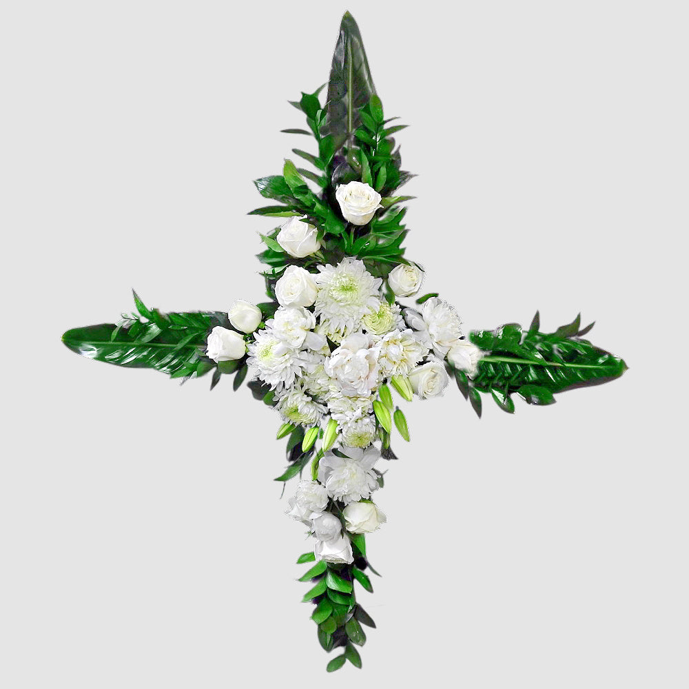 Floral Cross Easel - Tooka Florist