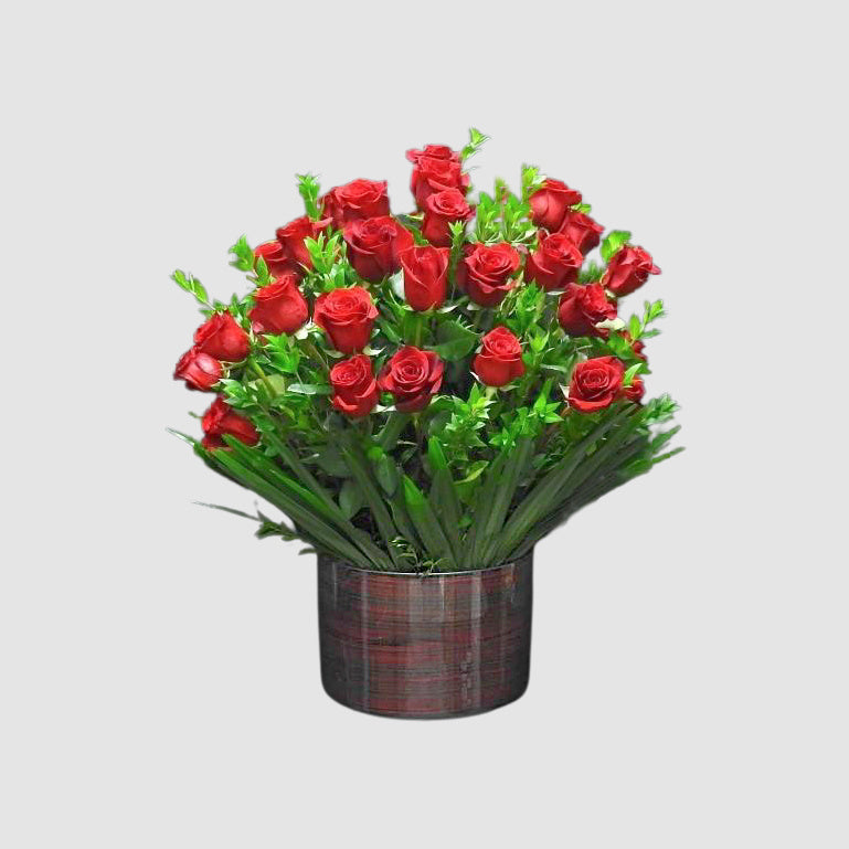 The Big Love || Long Stem Red Roses - Tooka Florist