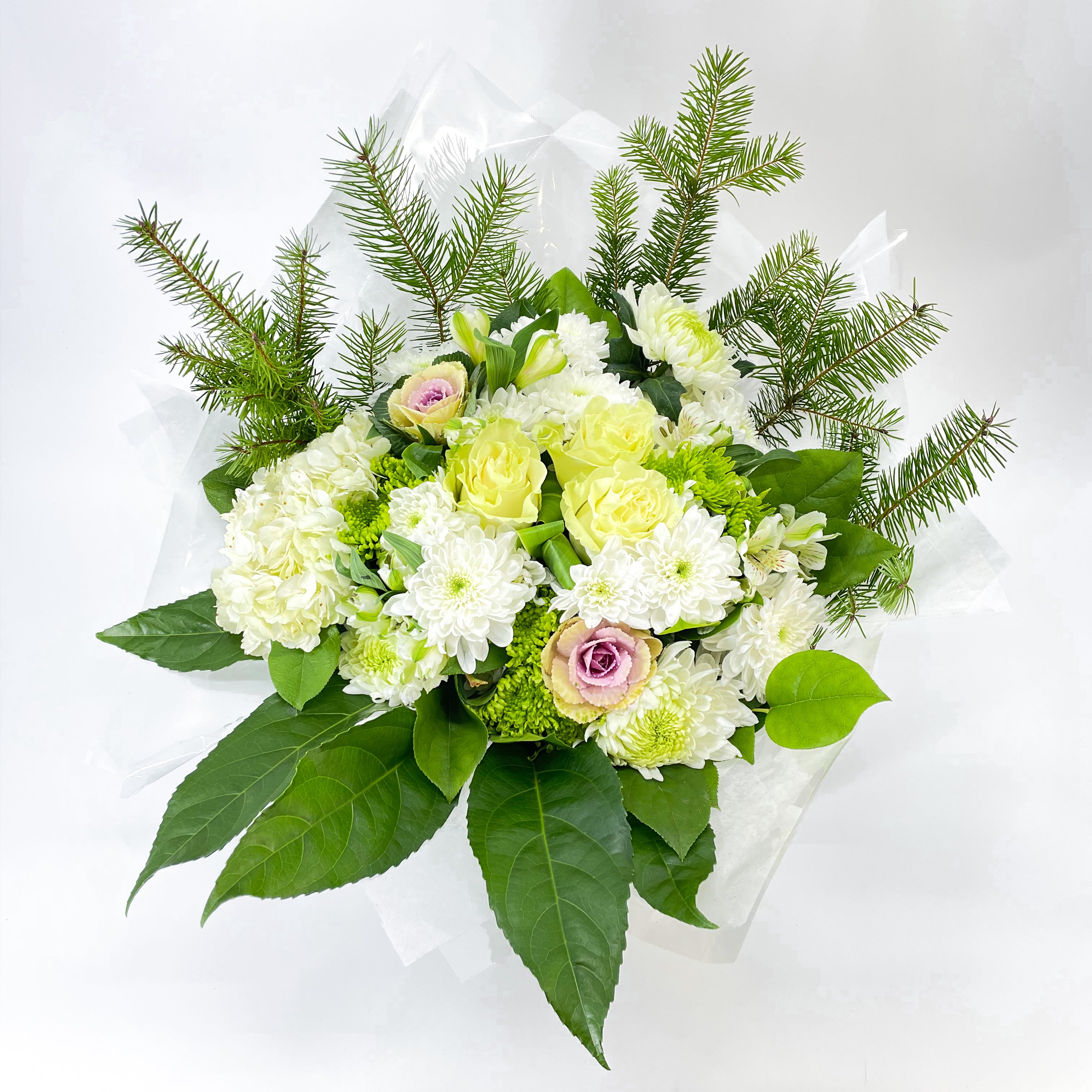 White water wrap Bouquet - Tooka Florist