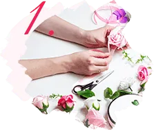 Selecting premium seasonal flowers in North Vancouver - Tooka Florist Step 1