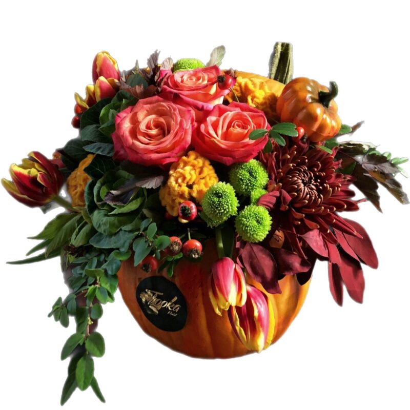 pumpkin arrangement tooka florist north west greater vancouver 9560524