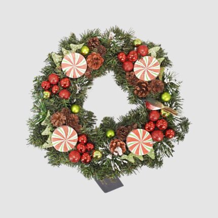 Candy cane wreath