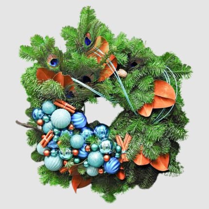 Blue Christmas Wreath