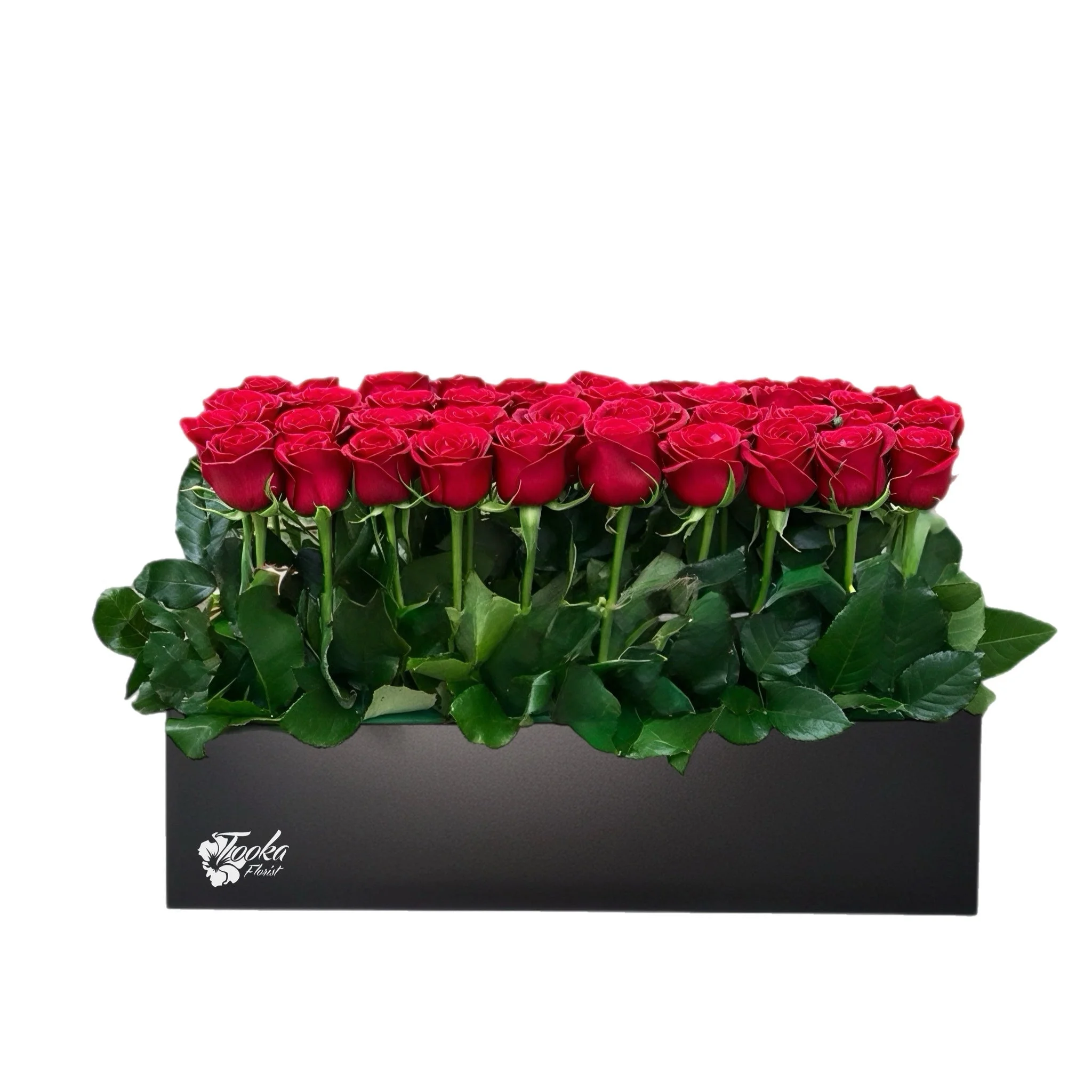 Scarlet Signature Rose Box Scarlet Signature Rose Box - Premium red roses in sleek black rectangular gift box Vancouver