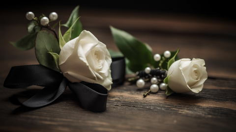corsage and boutonniere set