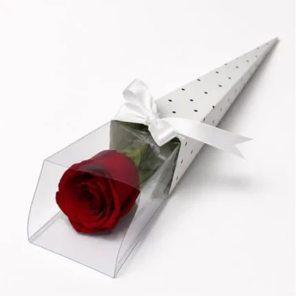 Single rose in box - Premium long stem red rose gift box Vancouver