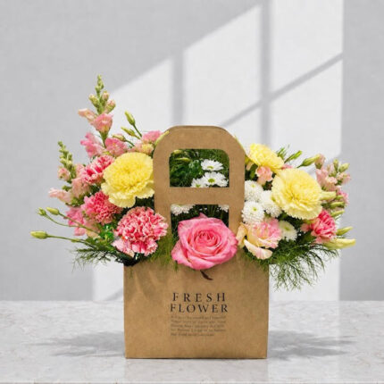 Pink Bloom Flower Bag